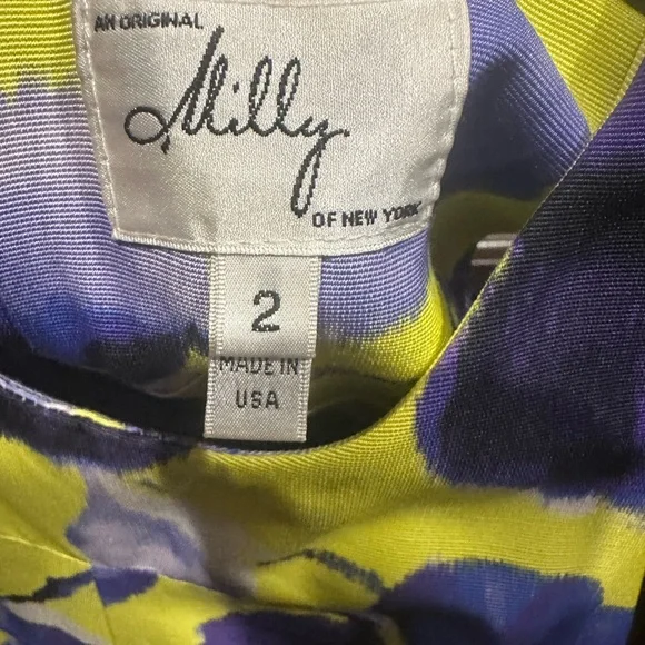 Floral Yellow and Purple Dress